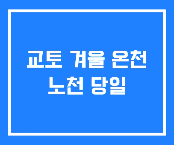 교토 겨울 온천 노천 당일 교토 겨울 온천 노천 당일