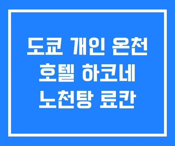 도쿄 개인 온천 호텔 하코네 노천탕 료칸 도쿄 개인 온천 호텔 하코네 노천탕 료칸