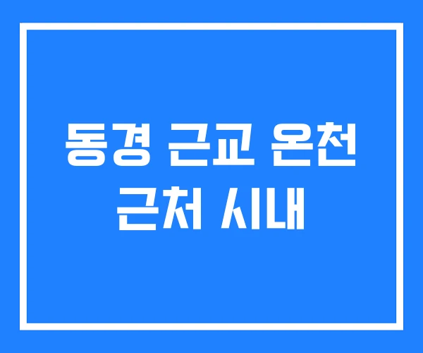 동경 근교 온천 근처 시내 동경 근교 온천 근처 시내