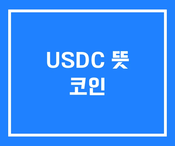 USDC 뜻 코인 USDC 뜻 코인