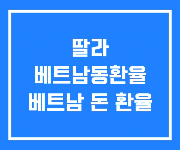 딸라 베트남동환율 베트남 돈 환율 딸라 베트남동환율 베트남 돈 환율