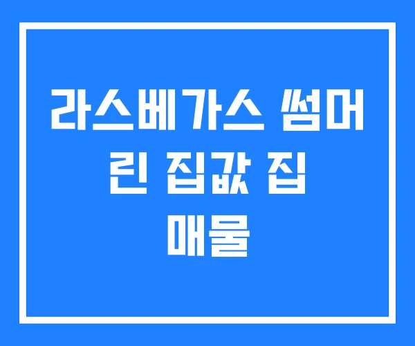 라스베가스 썸머 린 집값 집 매물