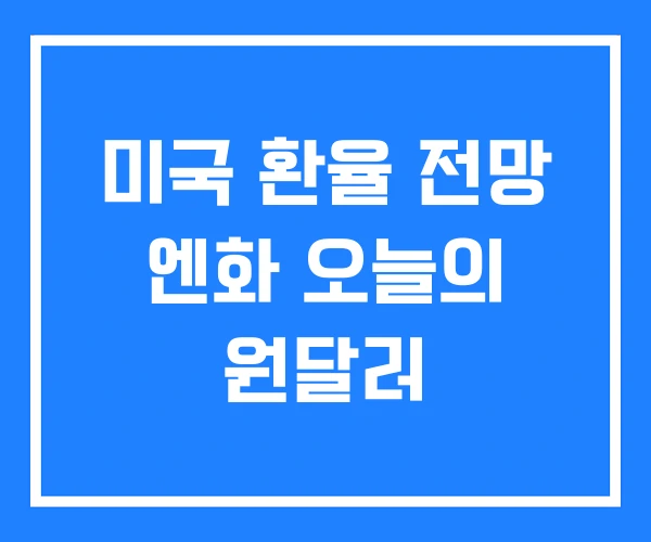 미국 환율 전망 엔화 오늘의 원달러 미국 환율 전망 엔화 오늘의 원달러