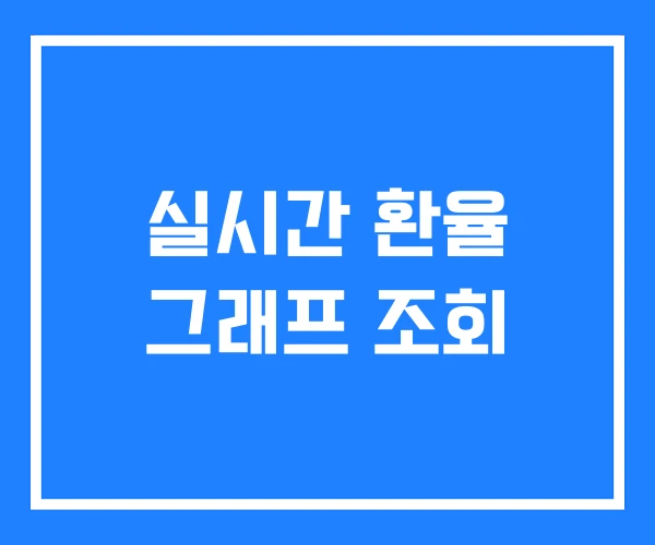 실시간 환율 그래프 조회