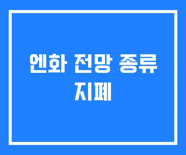 엔화 전망 종류 지폐 엔화 전망 종류 지폐