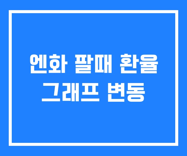 엔화 팔때 환율 그래프 변동 엔화 팔때 환율 그래프 변동