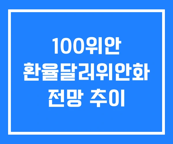 100위안 환율달러위안화 전망 추이
