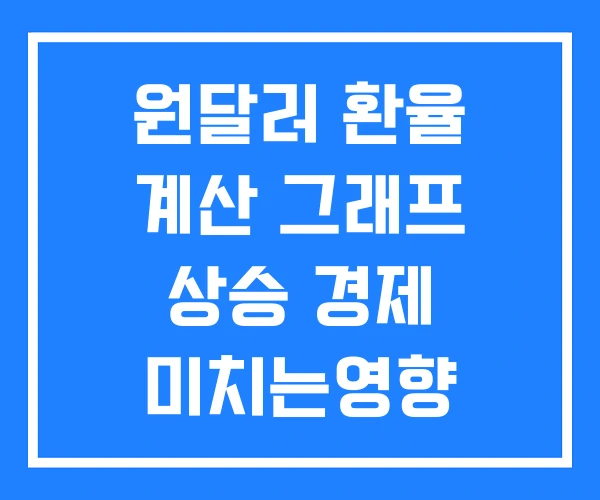 원달러 환율 계산 그래프 상승 경제 미치는영향 원달러 환율 계산 그래프 상승 경제 미치는영향